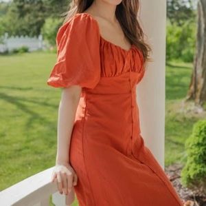 Madison the label puff sleeve dress